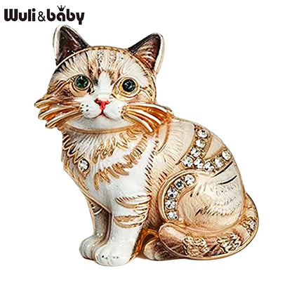 Broche Chat · Cristal