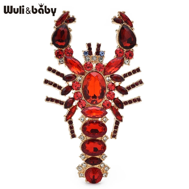 Broche Homard · Cristal