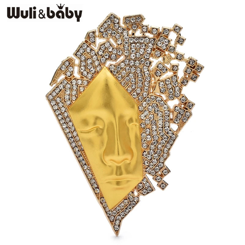 Broche Portrait · Cristal