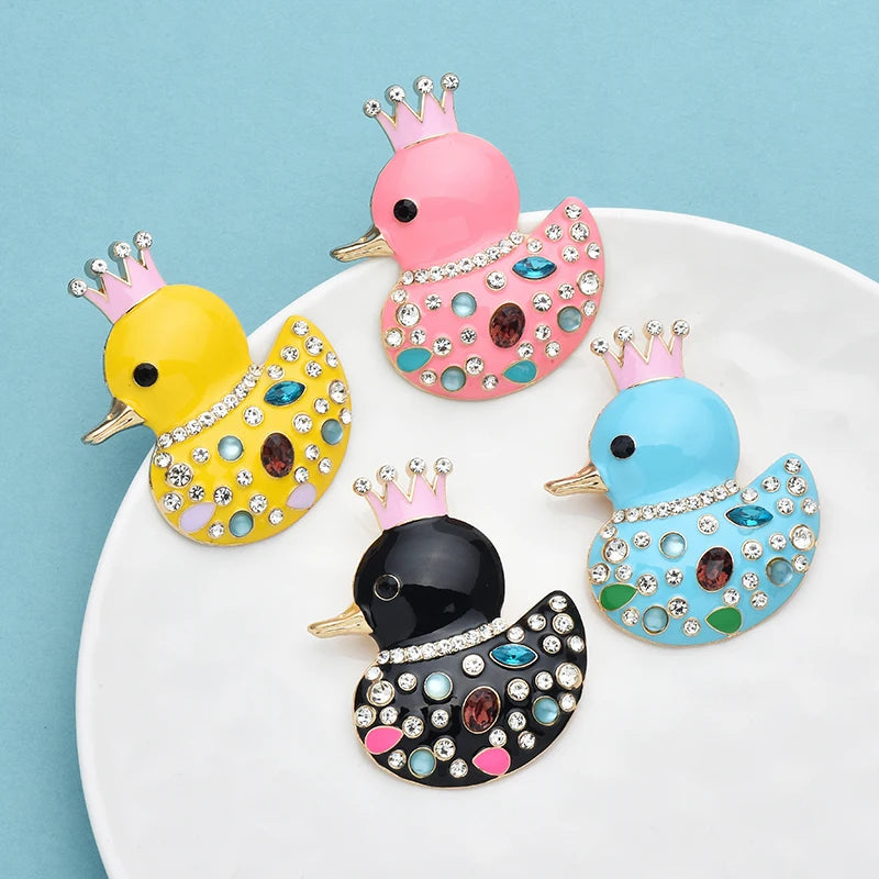 Broche Canard · Cristal