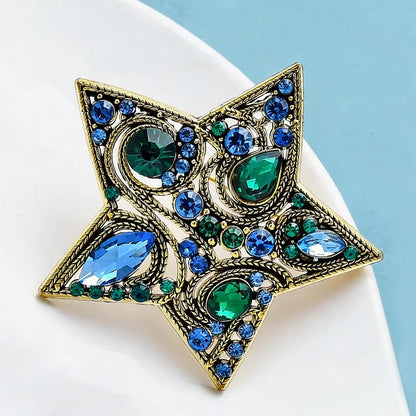 Broche Étoile Vintage · Cristal