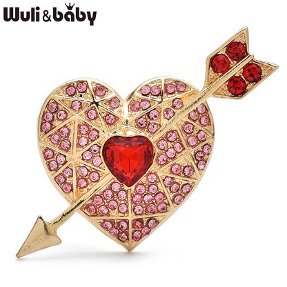 Broche Cœur · Cristal