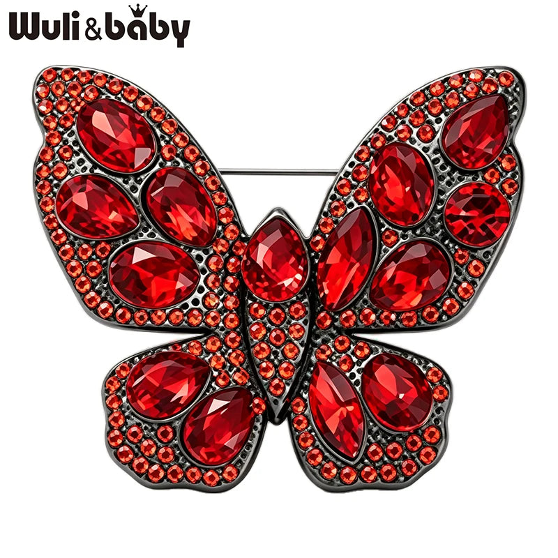 Broche Papillon · Cristal