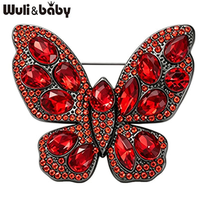 Broche Papillon · Cristal