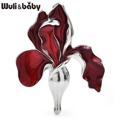 Broche Orchidée · Émail