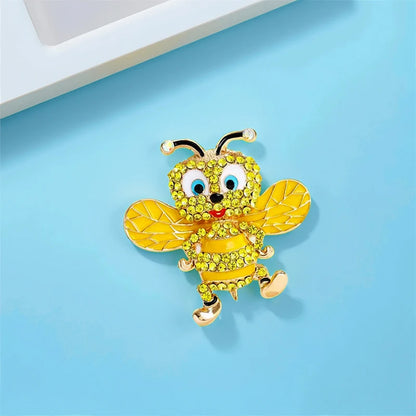 Broche Abeille · Cristal
