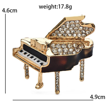 Broche Piano · Cristal