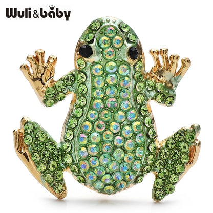 Broche Grenouille · Cristal