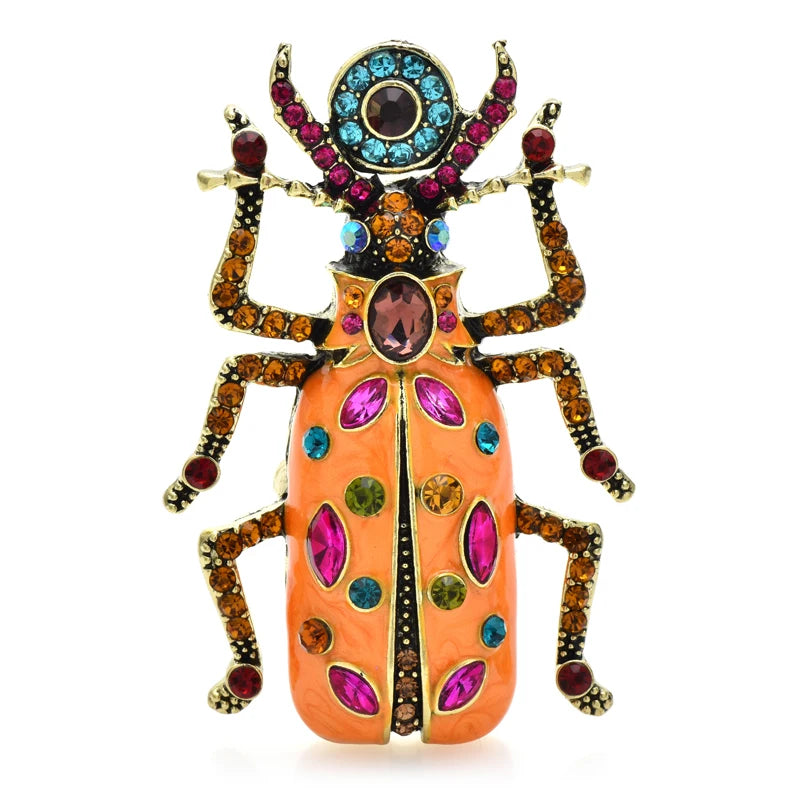 Broche Scarabée · Cristal