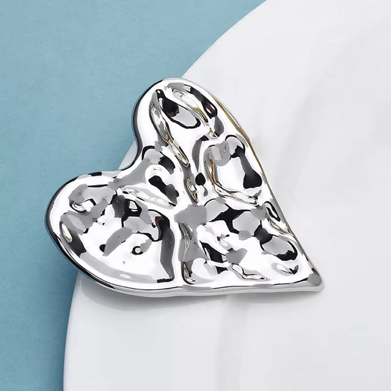 Broche Cœur · Acier