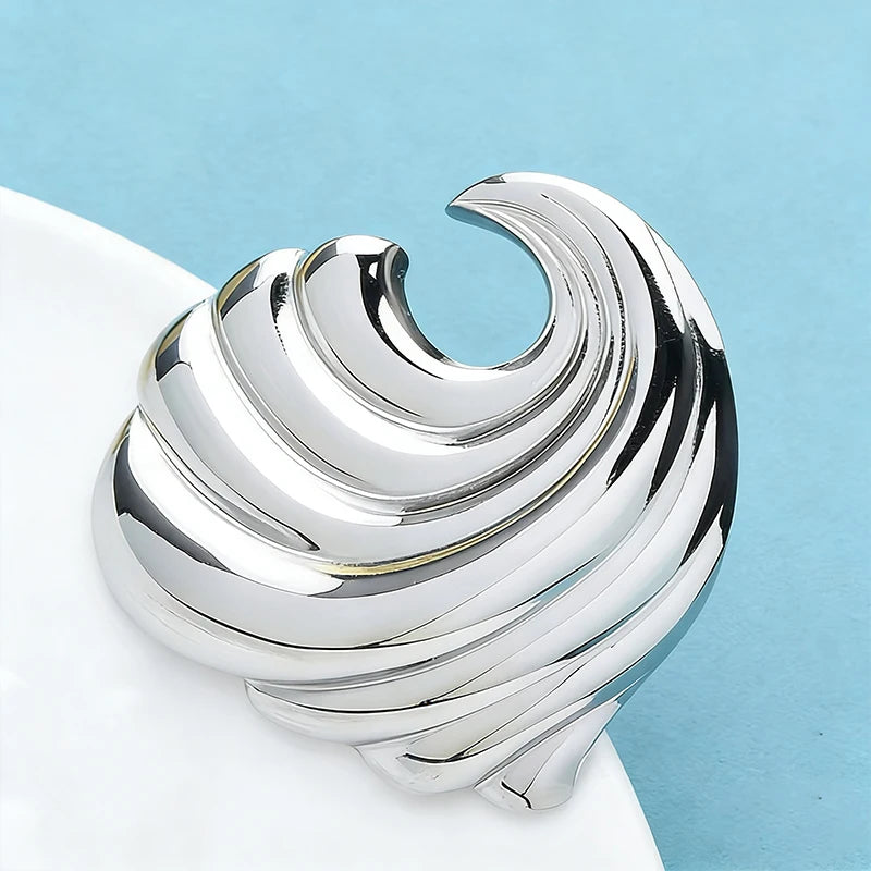Broche Vague · Acier
