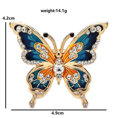 Broche Papillon · Émail