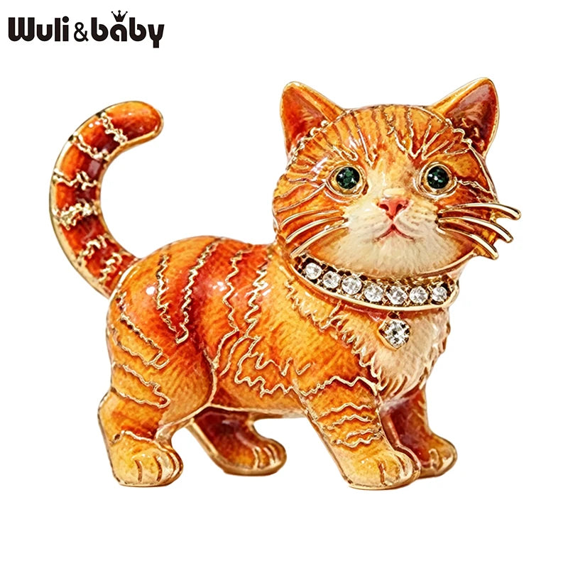 Broche Chat · Cristal