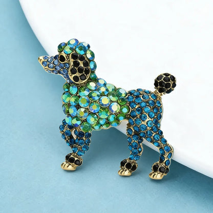Broche Chien · Cristal