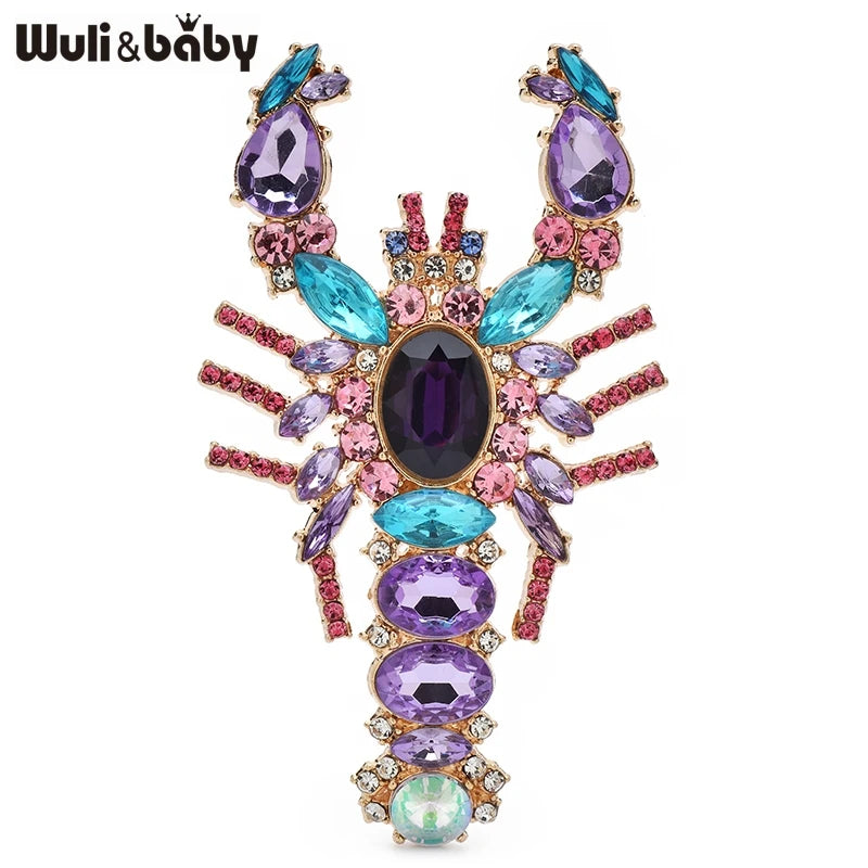 Broche Homard · Cristal