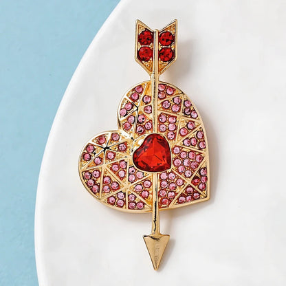 Broche Cœur · Cristal