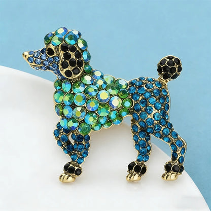 Broche Chien · Cristal