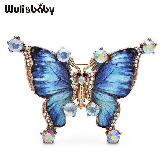 Broche Papillon Vintage · Émail