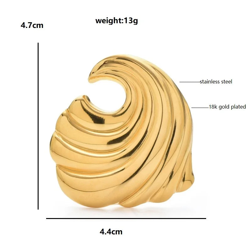 Broche Vague · Acier