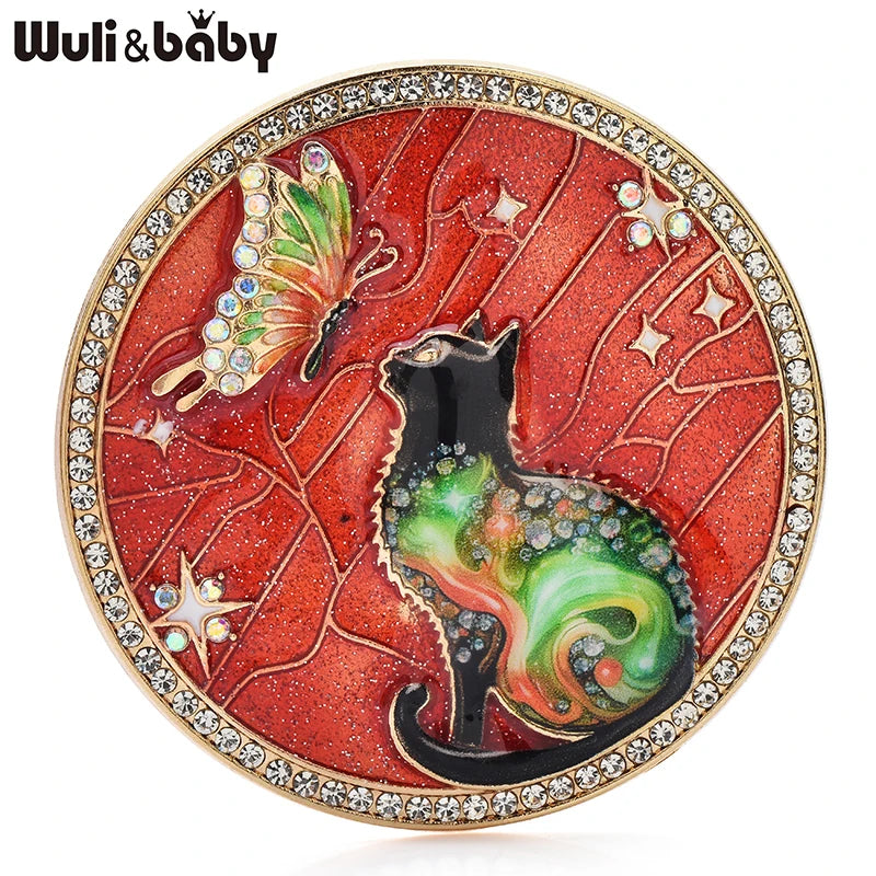 Broche Papillon · Émail