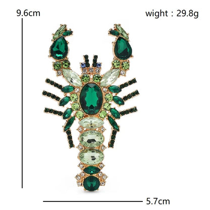 Broche Homard · Cristal