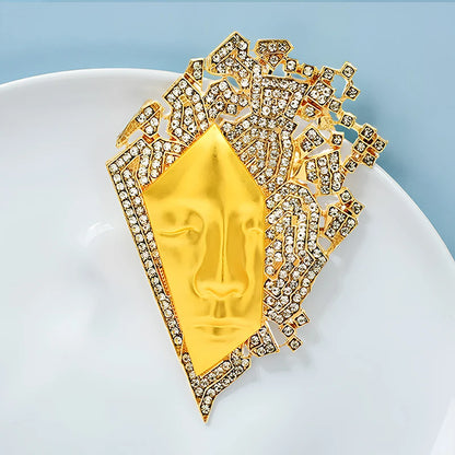 Broche Portrait · Cristal