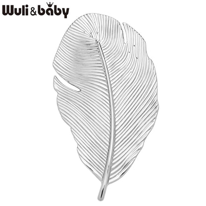 Broche Feuille