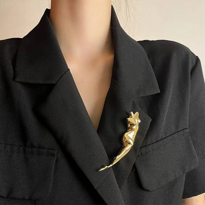 Broche Silhouette · Acier