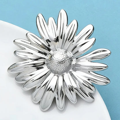 Broche Marguerite · Acier