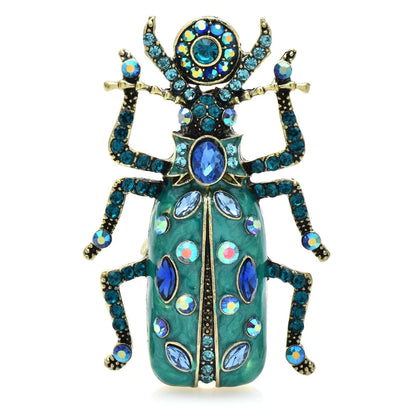 Broche Scarabée · Cristal