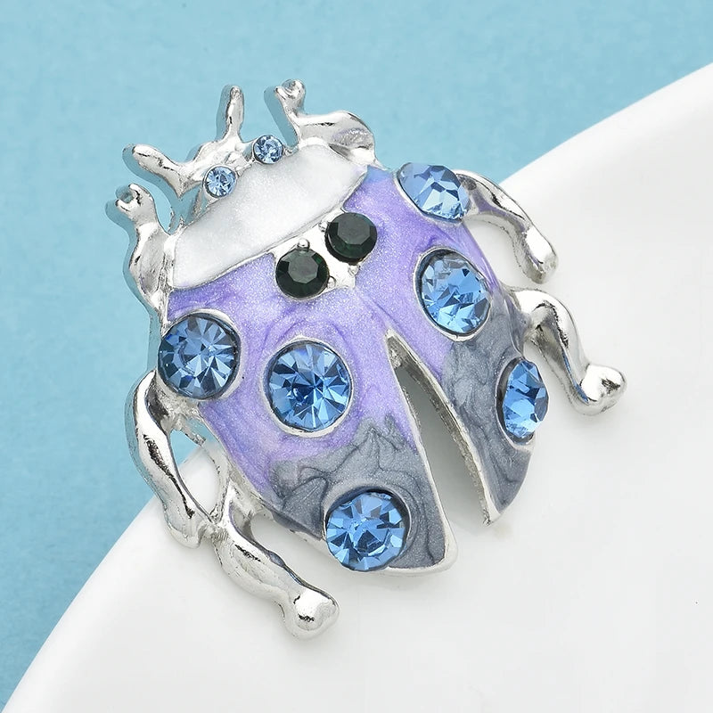 Broche Scarabée · Cristal
