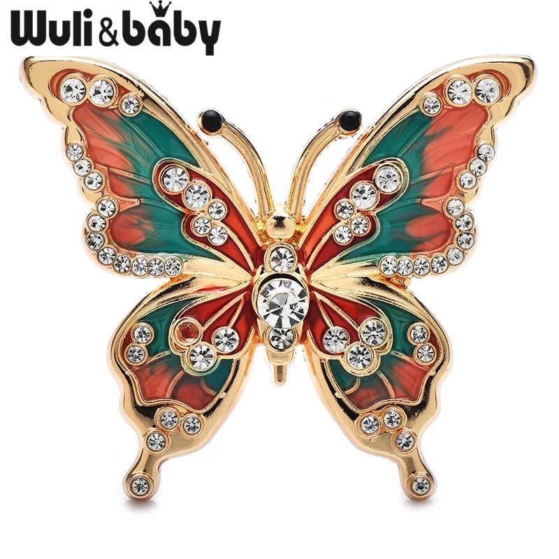 Broche Papillon · Émail