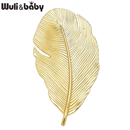Broche Feuille