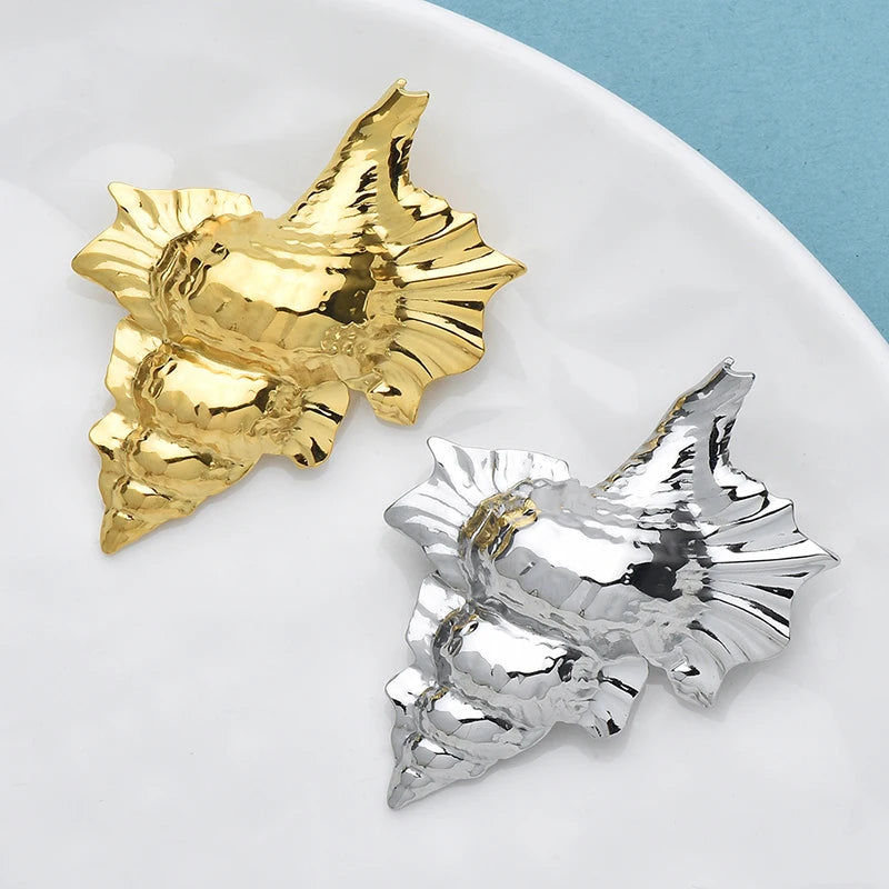 Broche Coquillage · Acier
