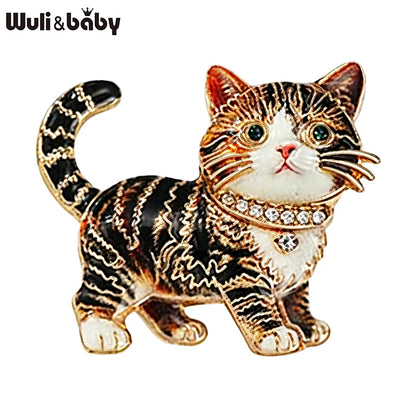 Broche Chat · Cristal