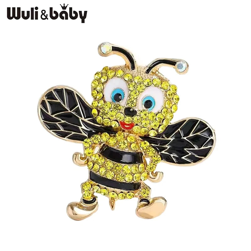 Broche Abeille · Cristal