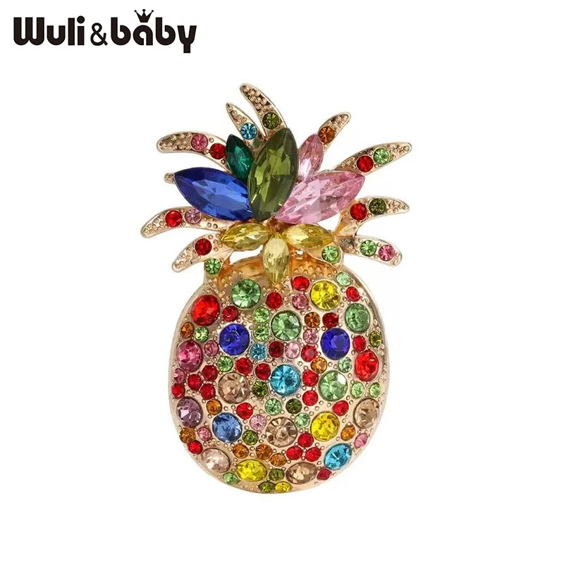 Broche Ananas · Cristal