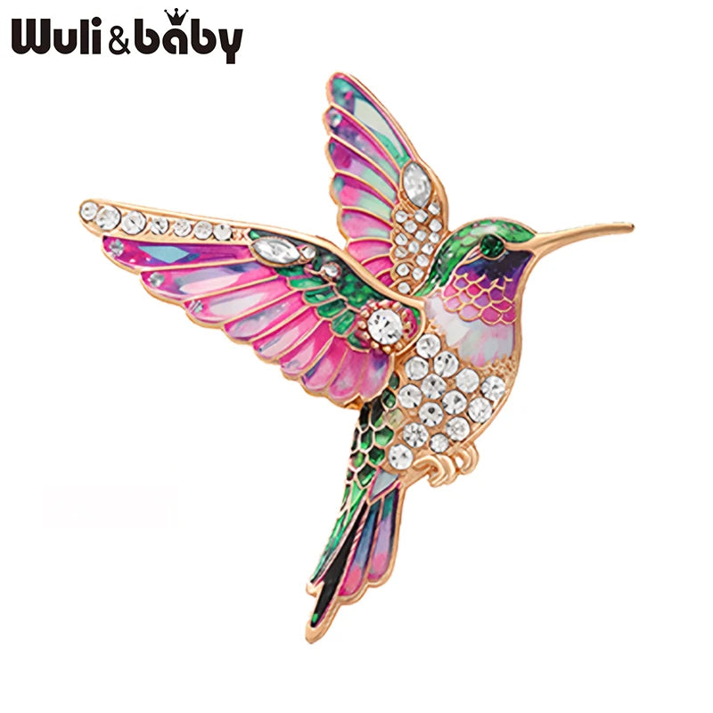Broche Colibri · Cristal