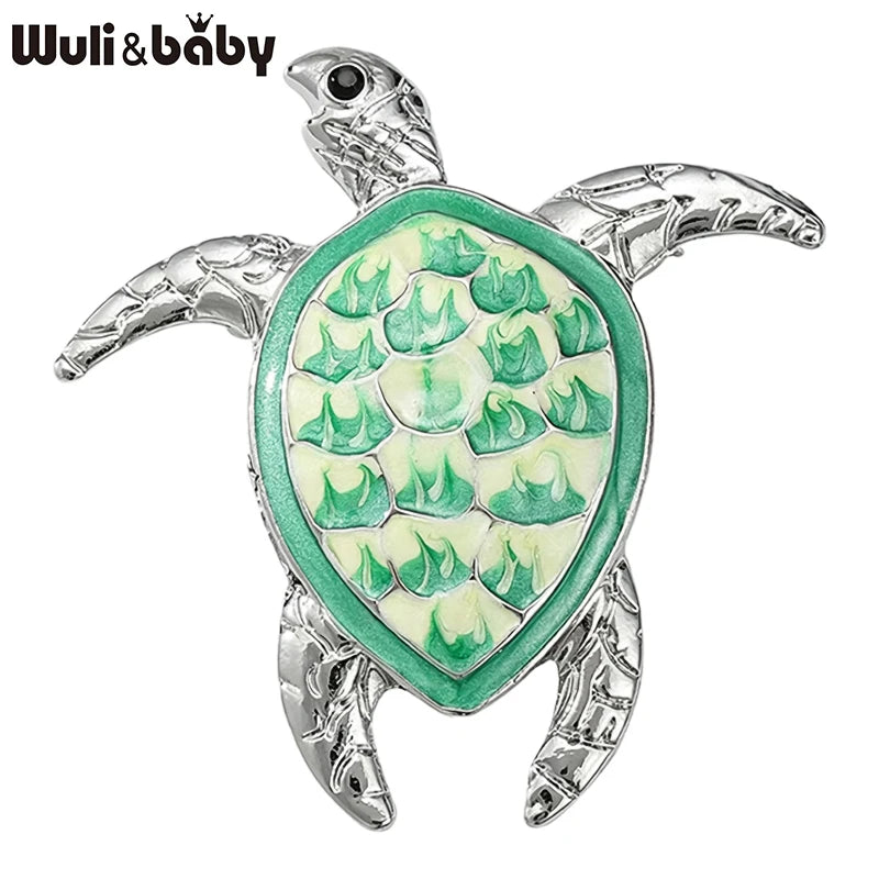 Broche Tortue · Émail