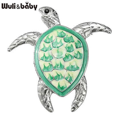 Broche Tortue · Émail