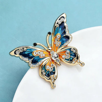 Broche Papillon · Émail