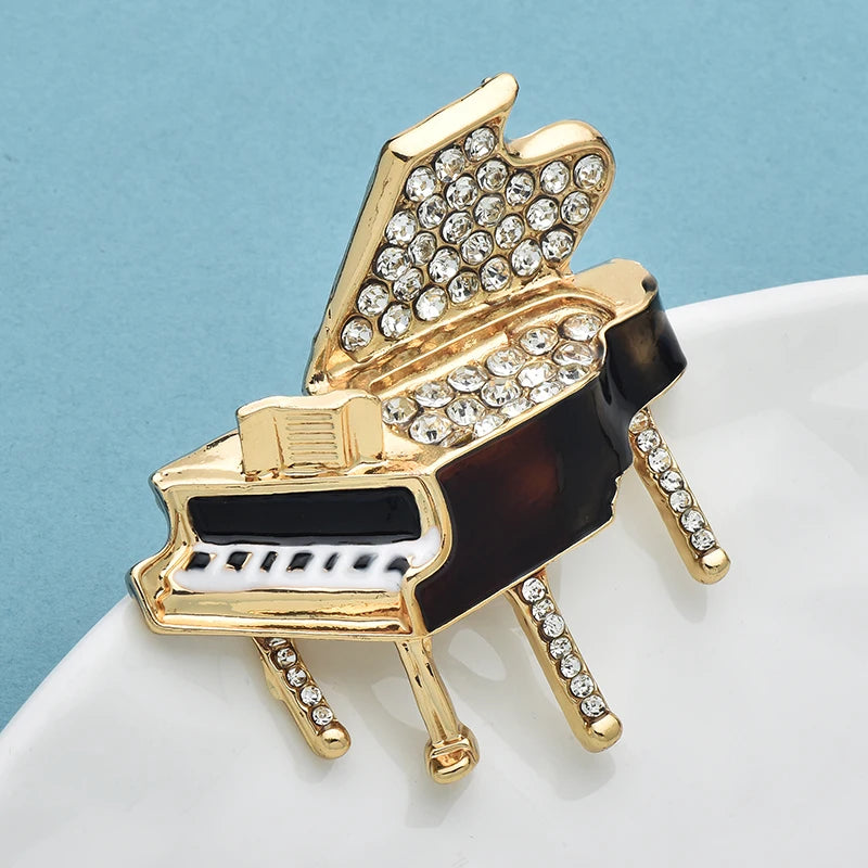 Broche Piano · Cristal