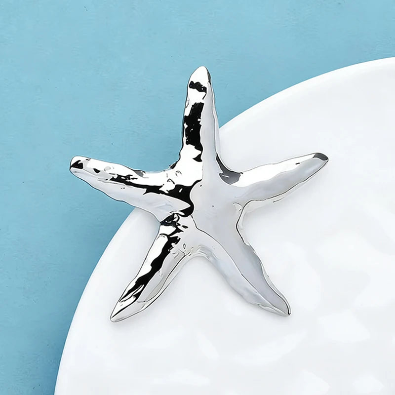 Broche Étoile de Mer · Acier