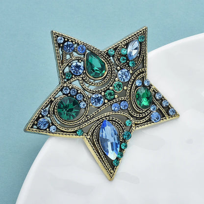 Broche Étoile Vintage · Cristal