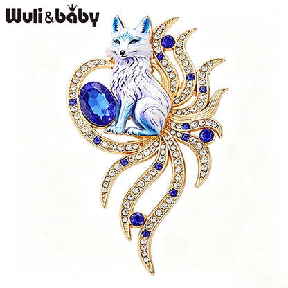 Broche Renard · Cristal