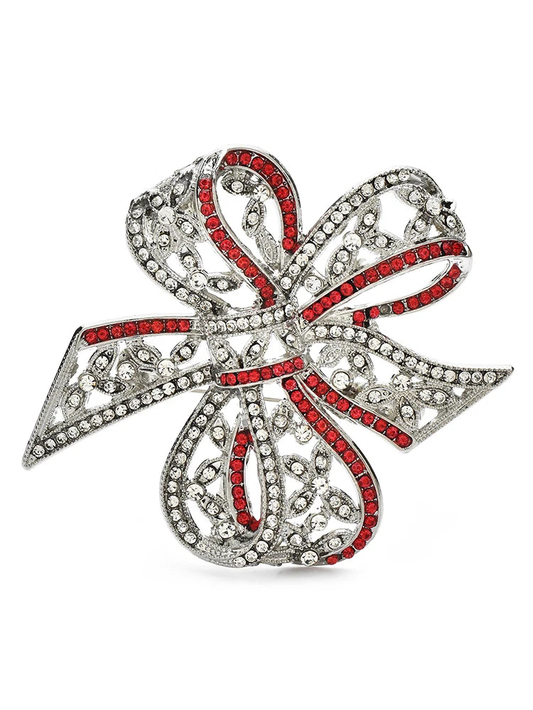Broche Nœud · Cristal