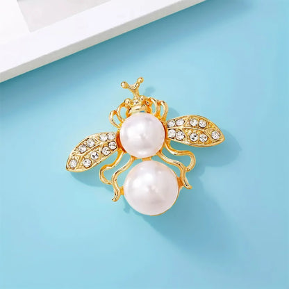 Broche Abeille · Perles & Cristal