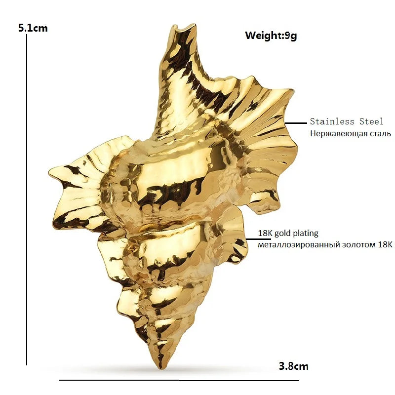 Broche Coquillage · Acier
