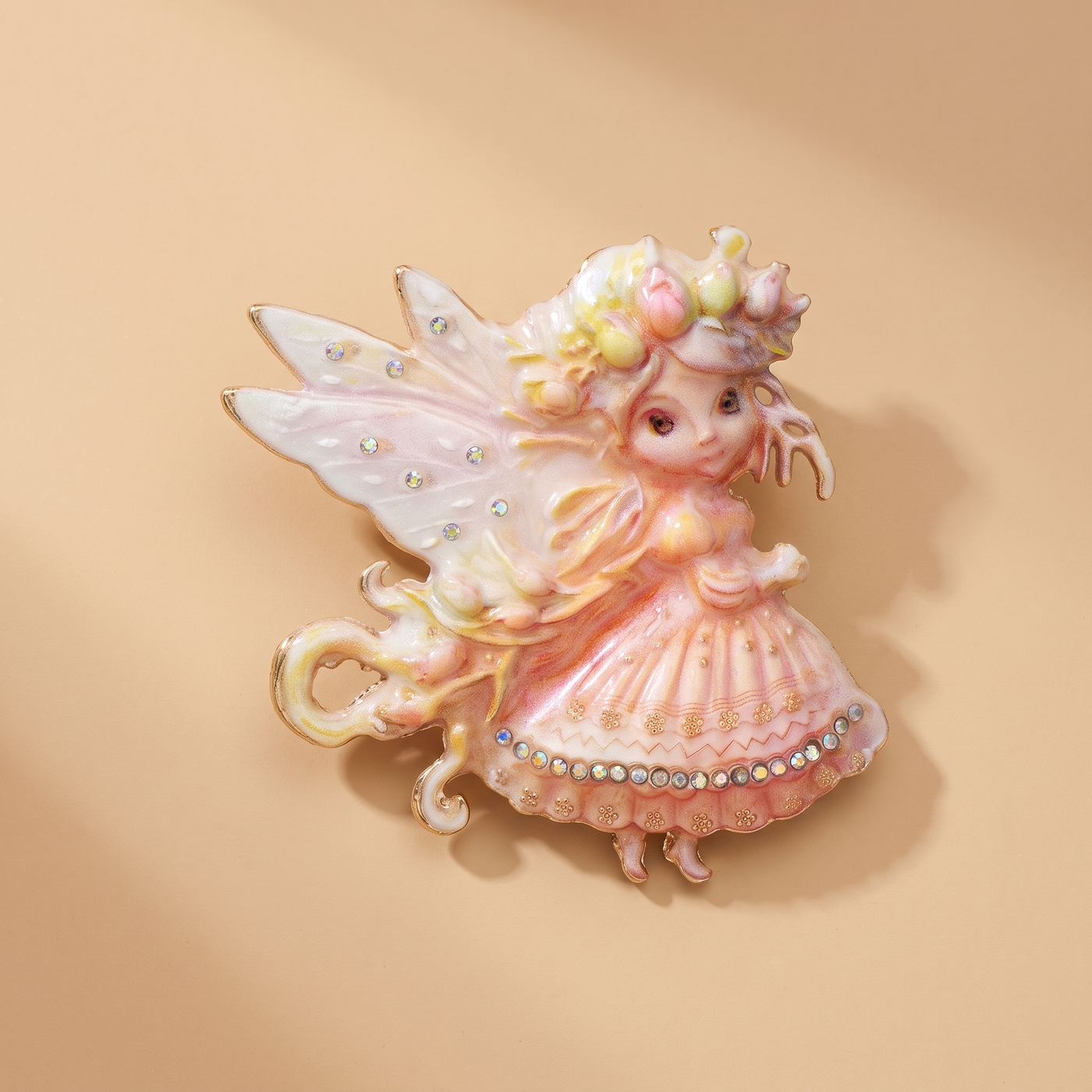 Broche Papillon · Jaune · vue principale