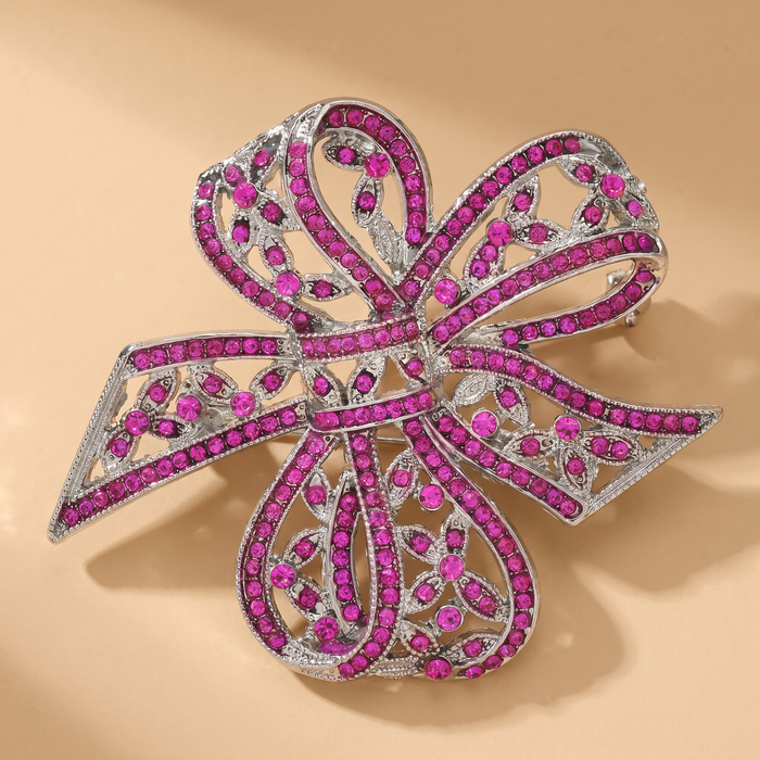 Broche Nœud · Cristal